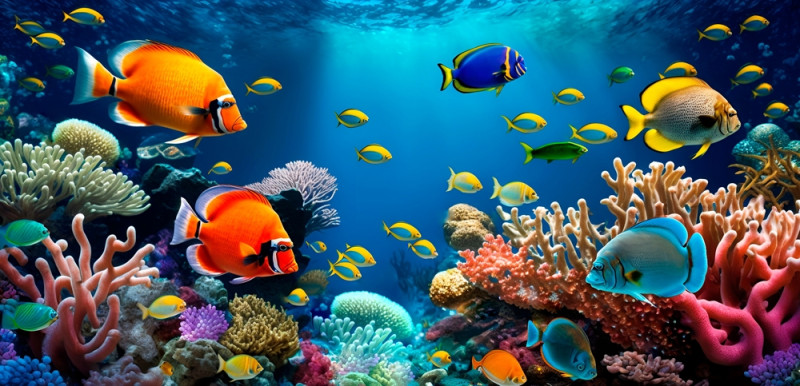 Vibrant Marine Life